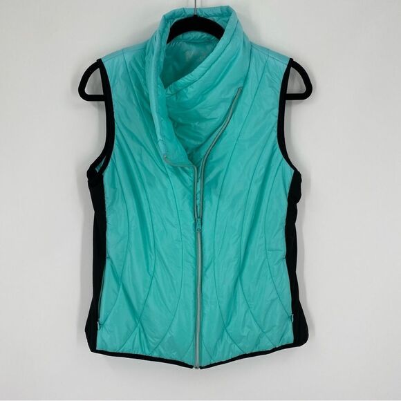 Marc New York Women’s Zipper Front Puffer Vest size M Green - Picture 1 of 4